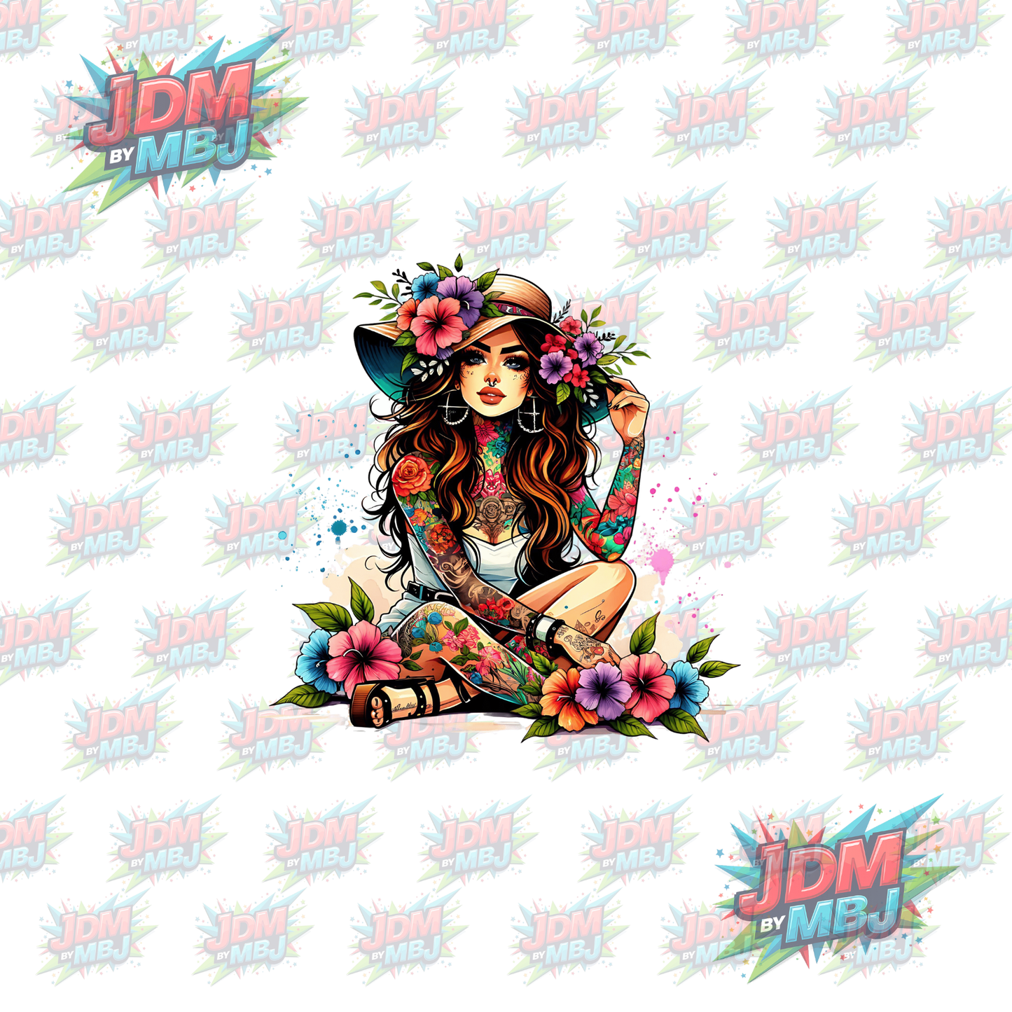 Iron On - Tattoo Girl DTF