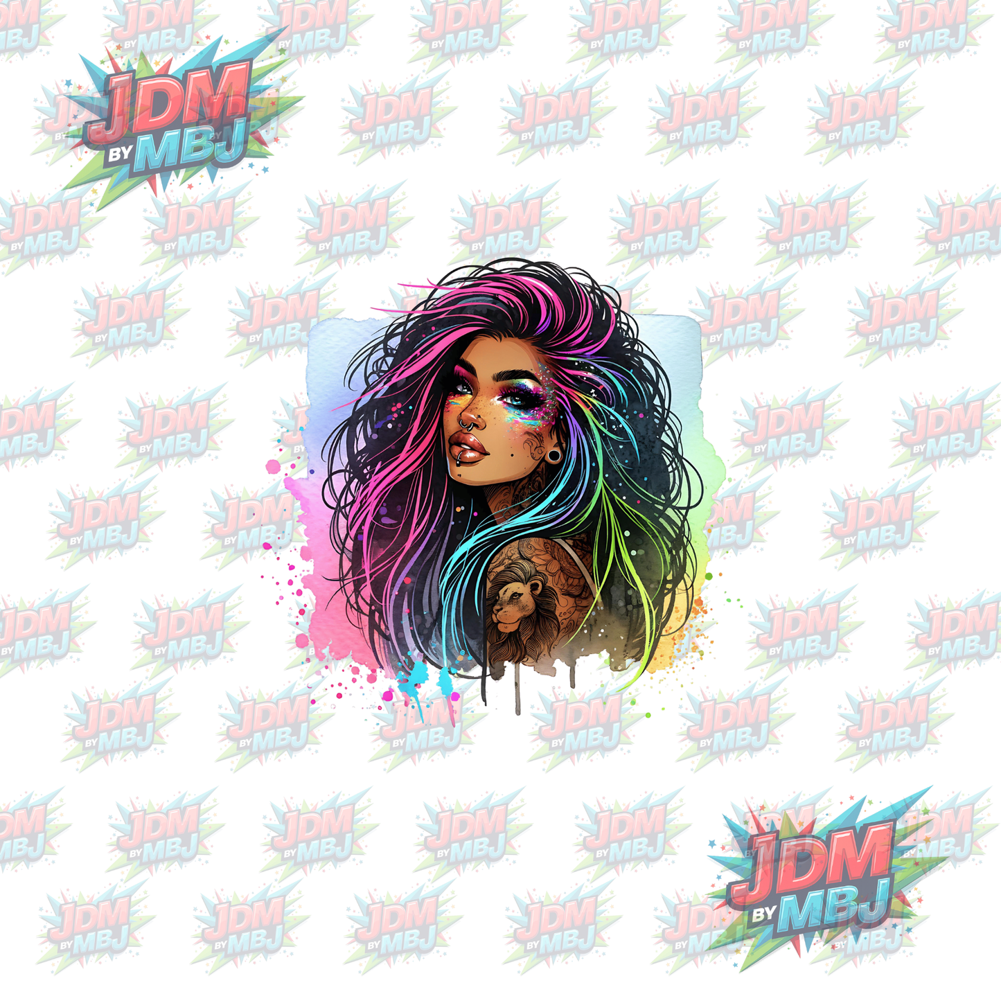 Iron On - Tattoo Girl DTF
