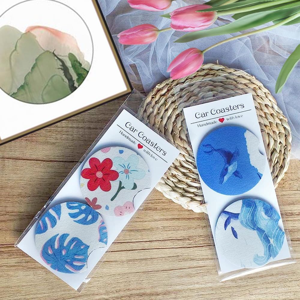 Sublimation Car Coasters – Pack of 2