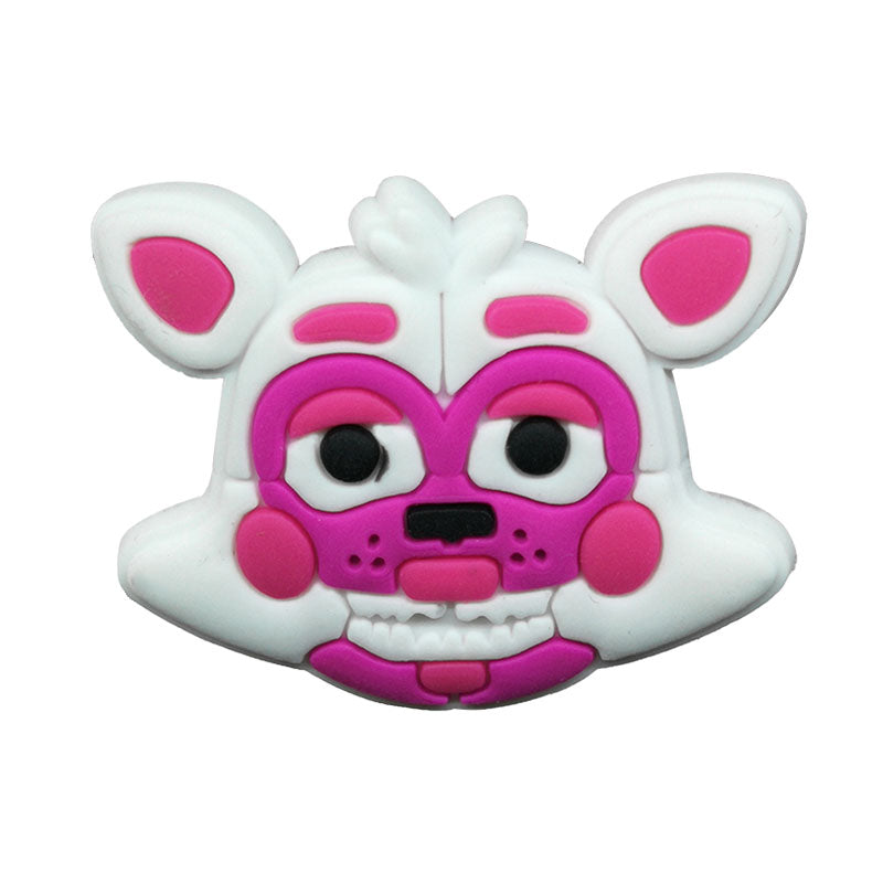 Inspirado en los adornos para zapatos de Five Nights of Freddy