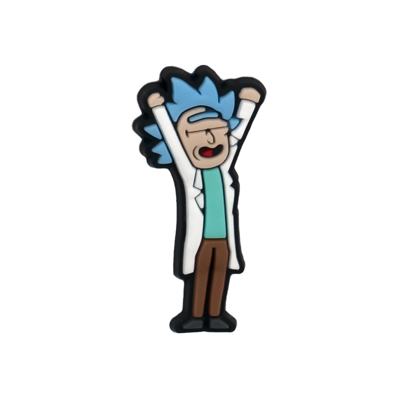 Inspirado en los adornos para zapatos de Rick & Morty