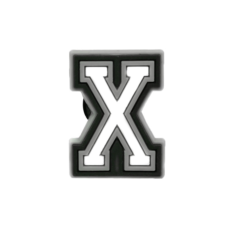 White Alphabet Shoe Charm's