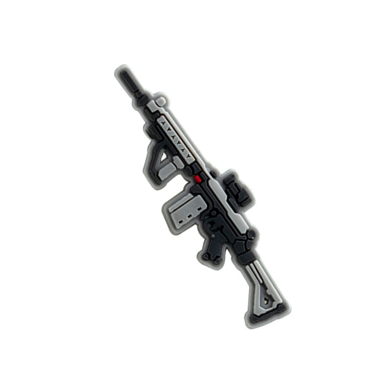 Inspirado en los adornos para zapatos de armas