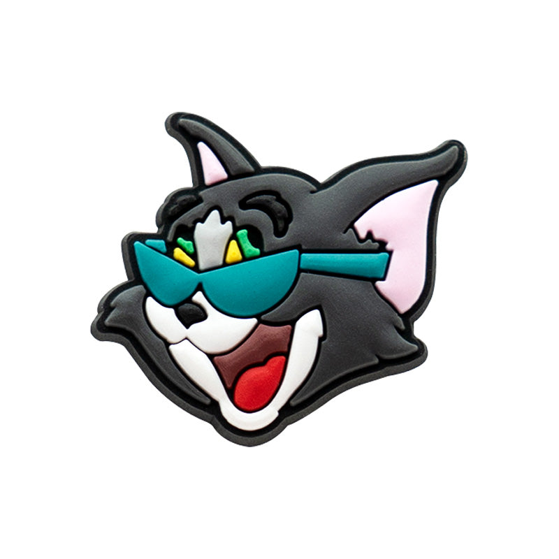 Inspirado en los adornos para zapatos de Tom y Jerry