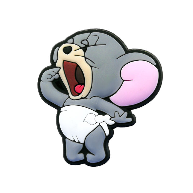 Inspirado en los adornos para zapatos de Tom y Jerry
