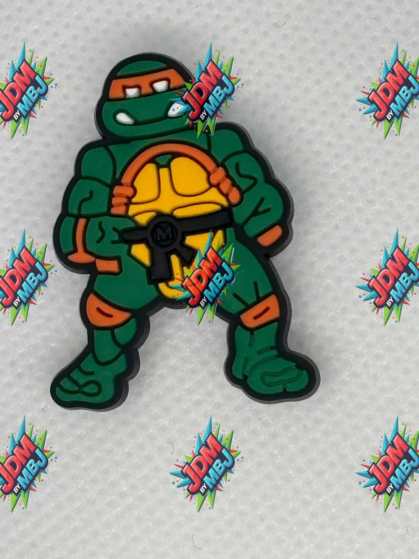 Inspirado en los adornos para zapatos de las Tortugas Ninja Adolescentes Mutantes