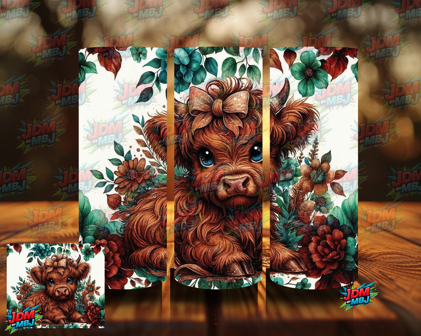 Highland Cow Sublimation Prints