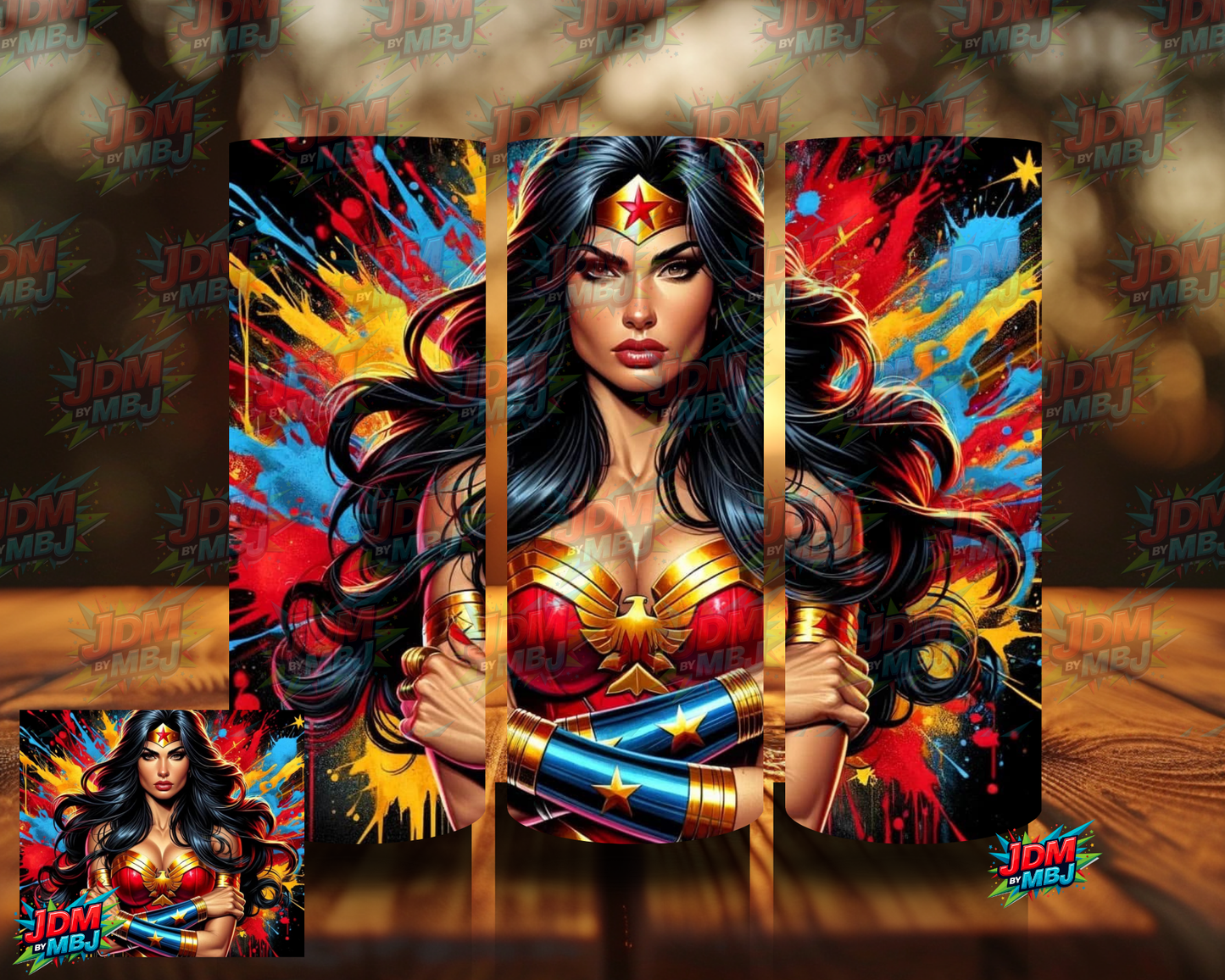 Inspired by WonderWoman Colourful Sublimation Prints