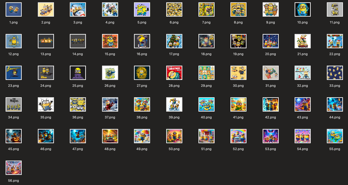 Archivos digitales de Minion