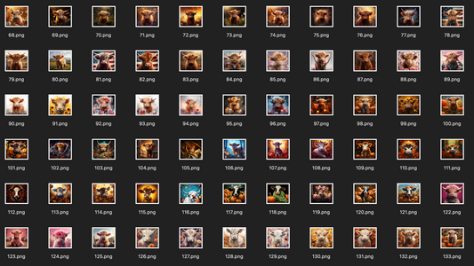 Highland Cow Digital File