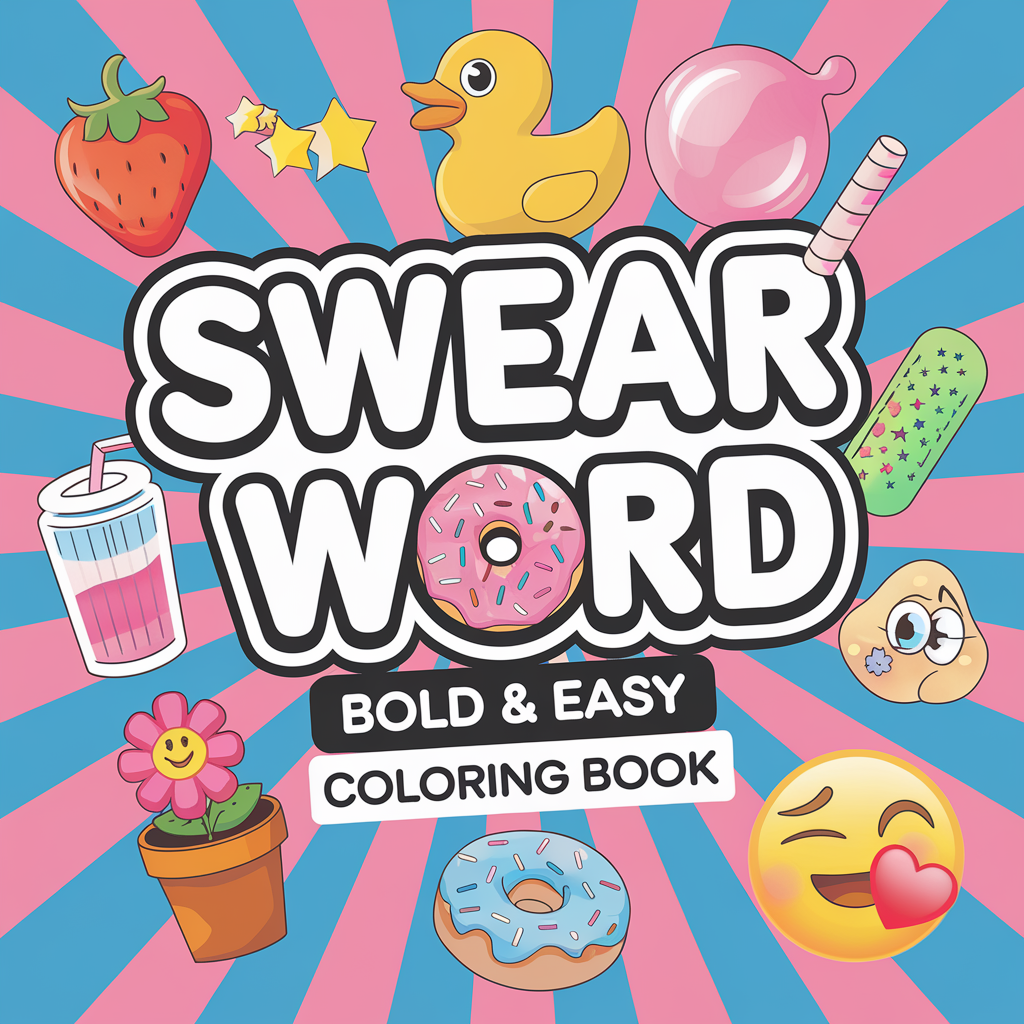 Swear Words "Bold & Easy" Volume 7 Digital Colouring Pages