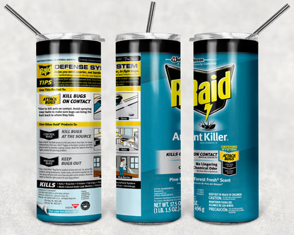 Inspired by RAID Spray Can's Sublimation Prints