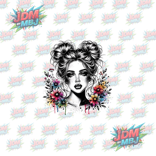 Iron On - Tattoo Girl DTF