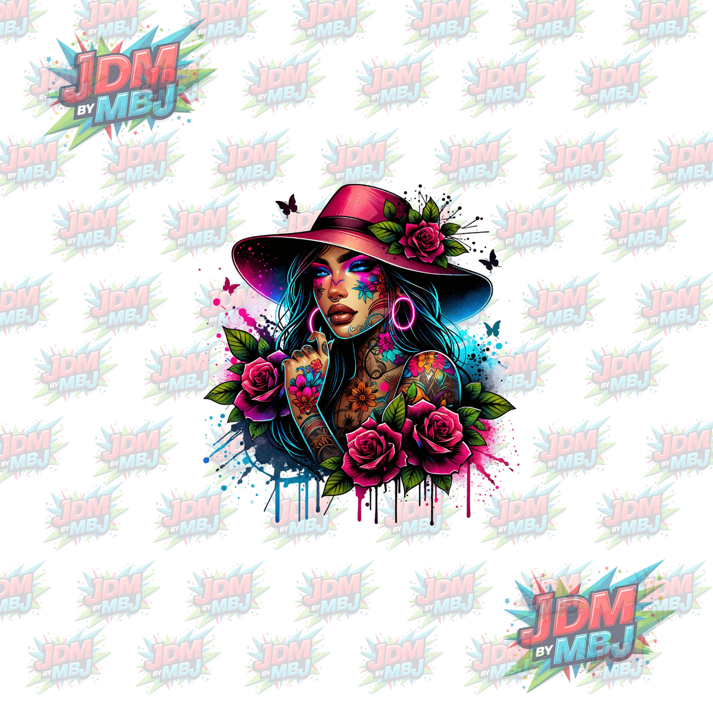 Iron On - Tattoo Girl DTF