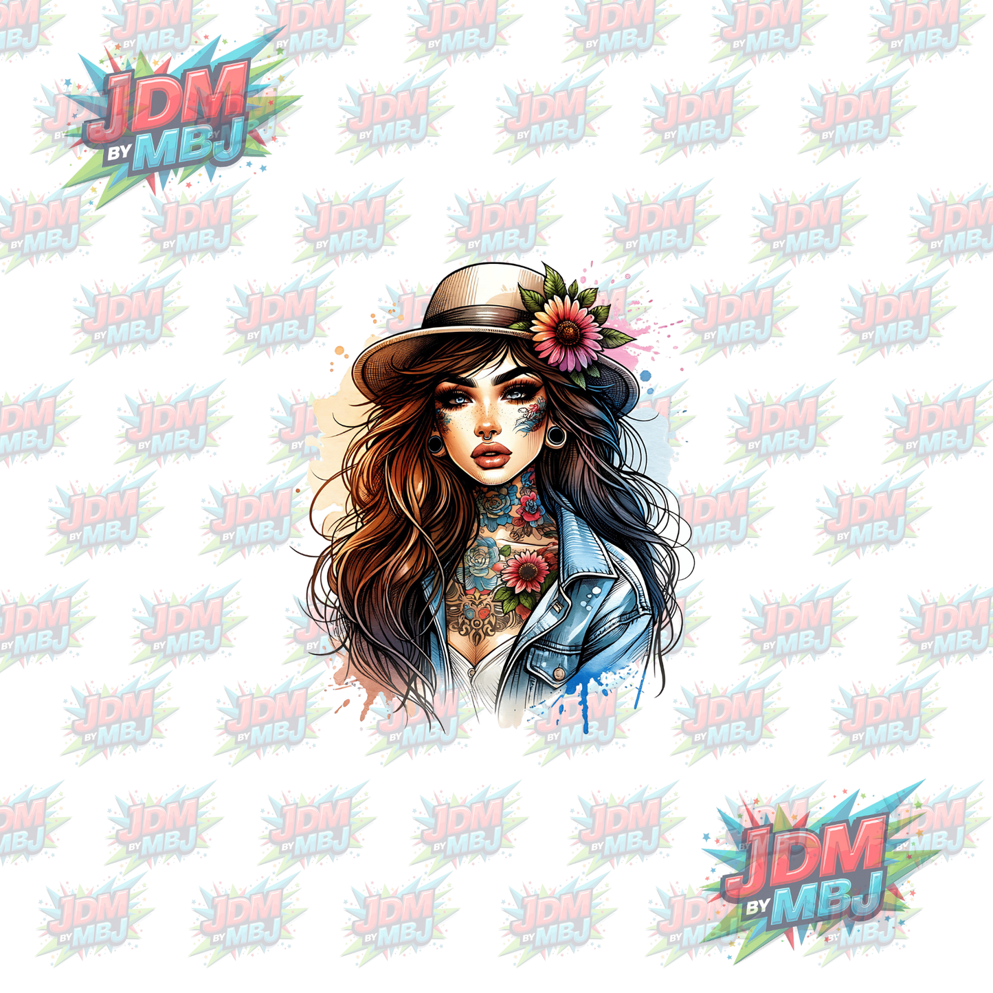 Iron On - Tattoo Girl DTF