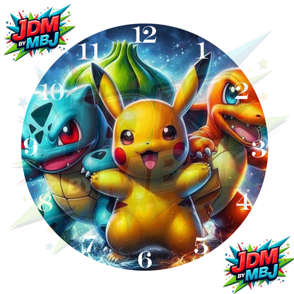 Impresiones por sublimación de relojes de 20 cm x 20 cm (8 pulgadas) - Inspirados en obras de arte mixtas