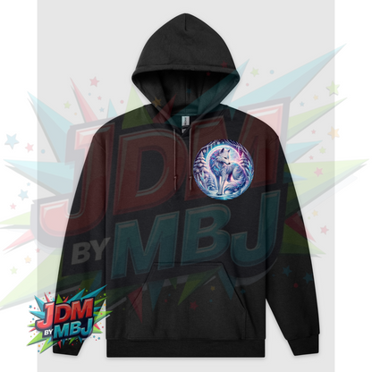 Lobos Místicos DTF Impreso en Sudaderas Gildan