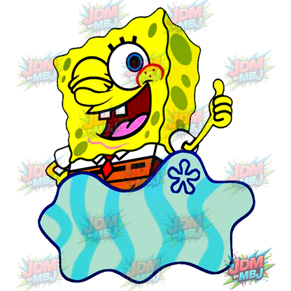 Bob Esponja Pantalones Cuadrados (DTF) - Planchado (25 cm)