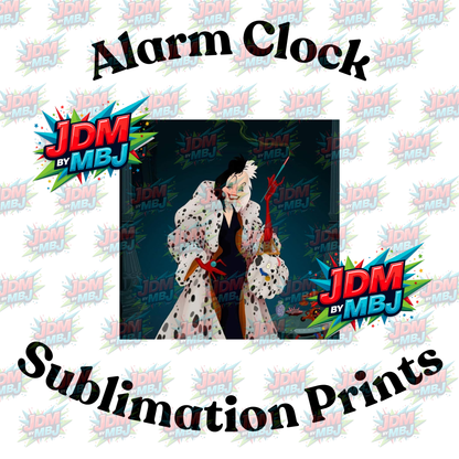 Inspired by 101 Dalmatian Alarm Clock Sublimation Prints