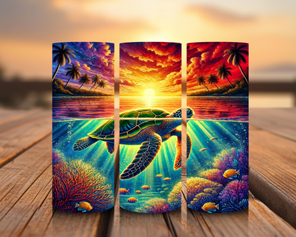 Inspirado en las impresiones de sublimación de tortugas