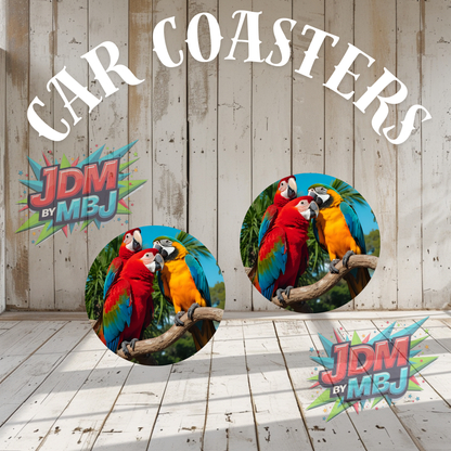 Juego de 2 posavasos para coche fabricados