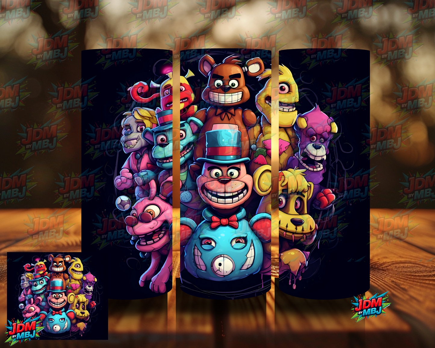 Inspired by Five Nights of Freddy Sublimation Prints