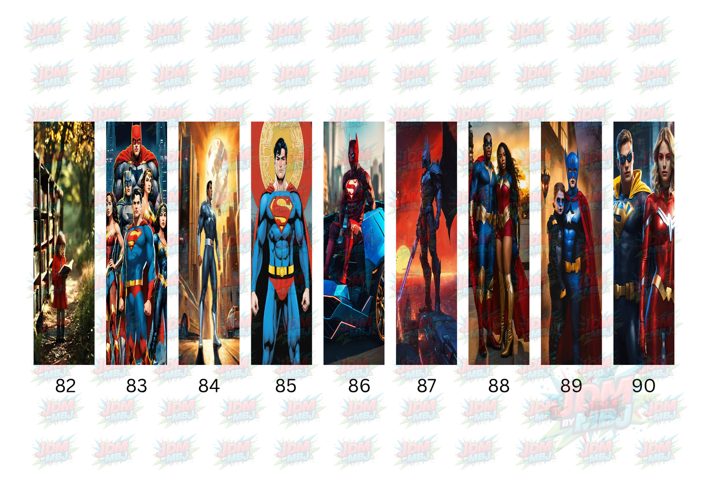 Inspired by Marvel/DC [Bookmark/Pen] Sublimation Prints [Volume 5]