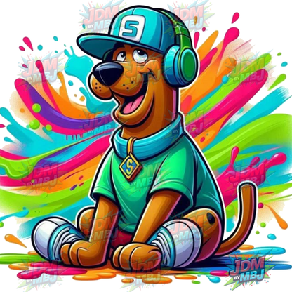 Vinilo termoadhesivo de Scooby Doo (DTF) de 25 cm