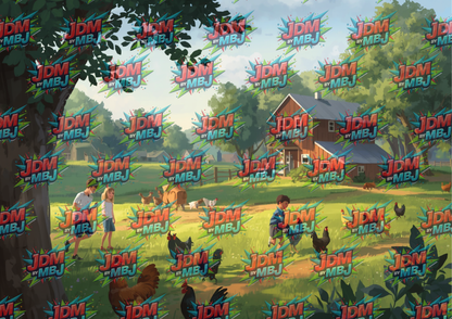 Farm Life Cutting Board Sublimation Prints