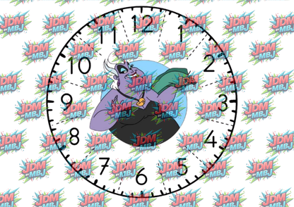 Clock Sublimation Prints- Inspired by Disney, Stitch & More