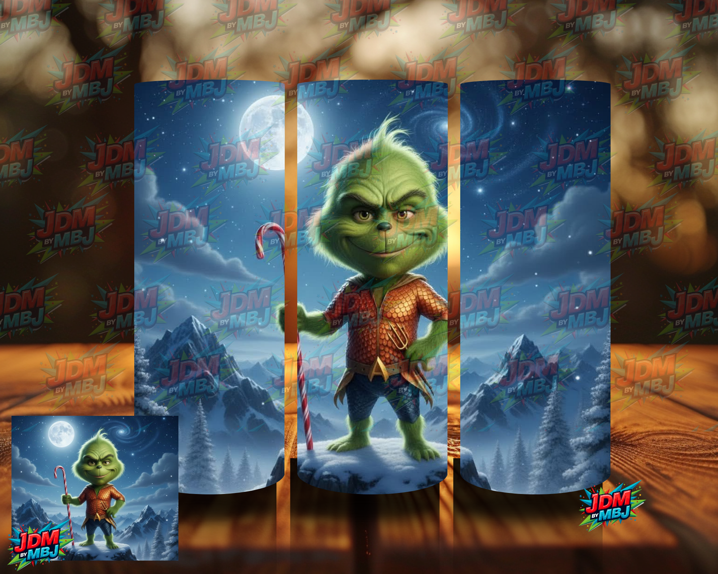 Inspired by Grinch Styled by Marvel/DC  Sublimation Prints