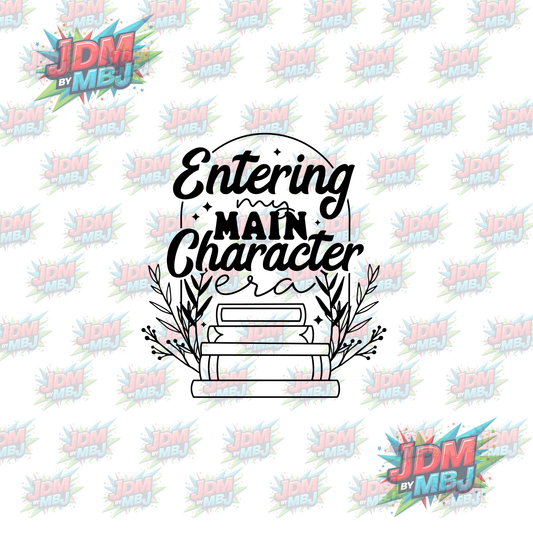 Iron On - Entering Main Character DTF 20cm