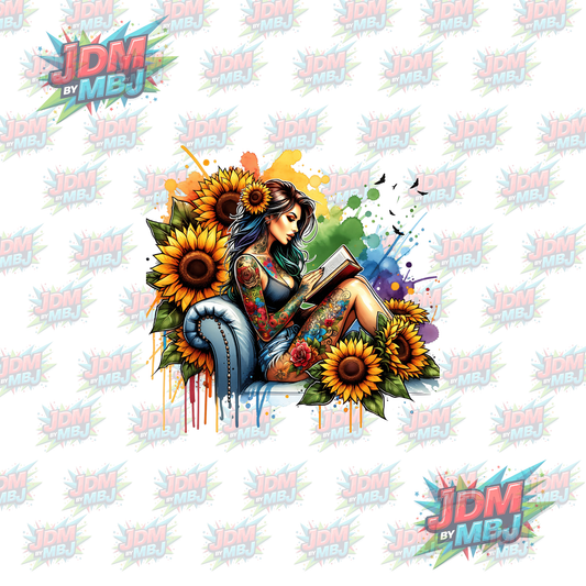 Iron On - Tattoo Girl DTF