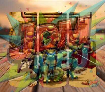 Inspirado en las impresiones de sublimación de las Tortugas Ninja Adolescentes