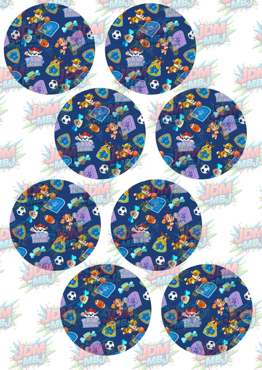 Inspired by Paw Patrol Coasters Sublimation Prints