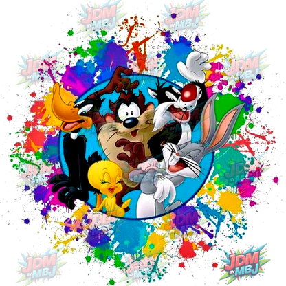 Pegatina termoadhesiva de Looney Tunes (25 cm)