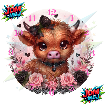 Impresiones de sublimación de relojes de 8 pulgadas (20 cm x 20 cm) - Inspiradas en animales