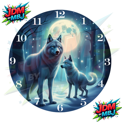 Impresiones de sublimación de relojes de 8 pulgadas (20 cm x 20 cm) - Inspiradas en animales