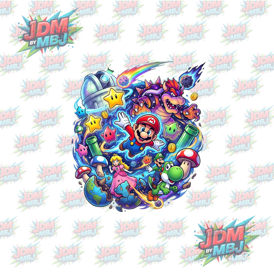 Iron On - Super Mario Galaxy DTF