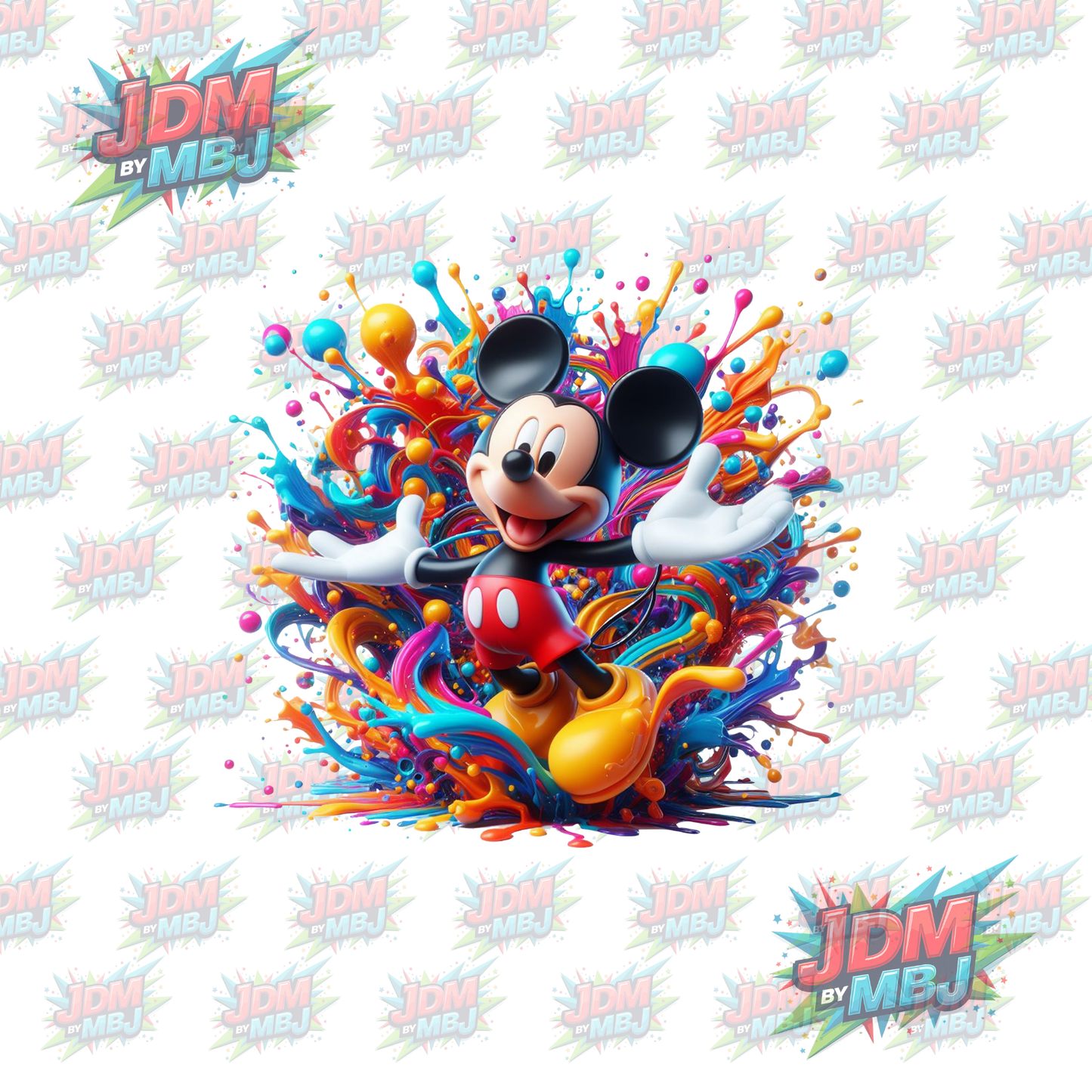 Iron On - Inspired Disney Colour Splash DTF 20cm