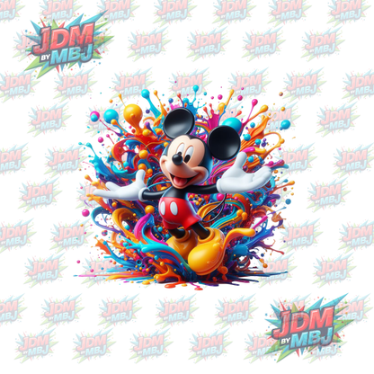 Iron On - Inspired Disney Colour Splash DTF 20cm
