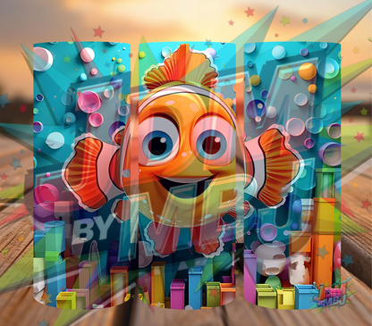 Inspirado en las impresiones de sublimación de Buscando a Nemo