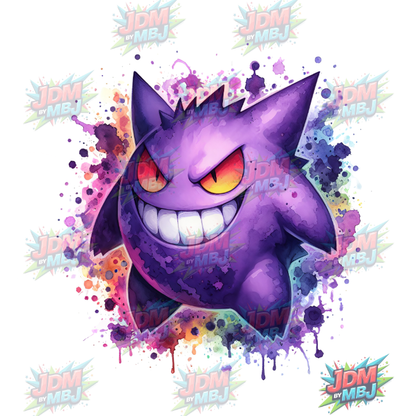 Pegatina termoadhesiva de Pokémon (2) DTF de 25 cm