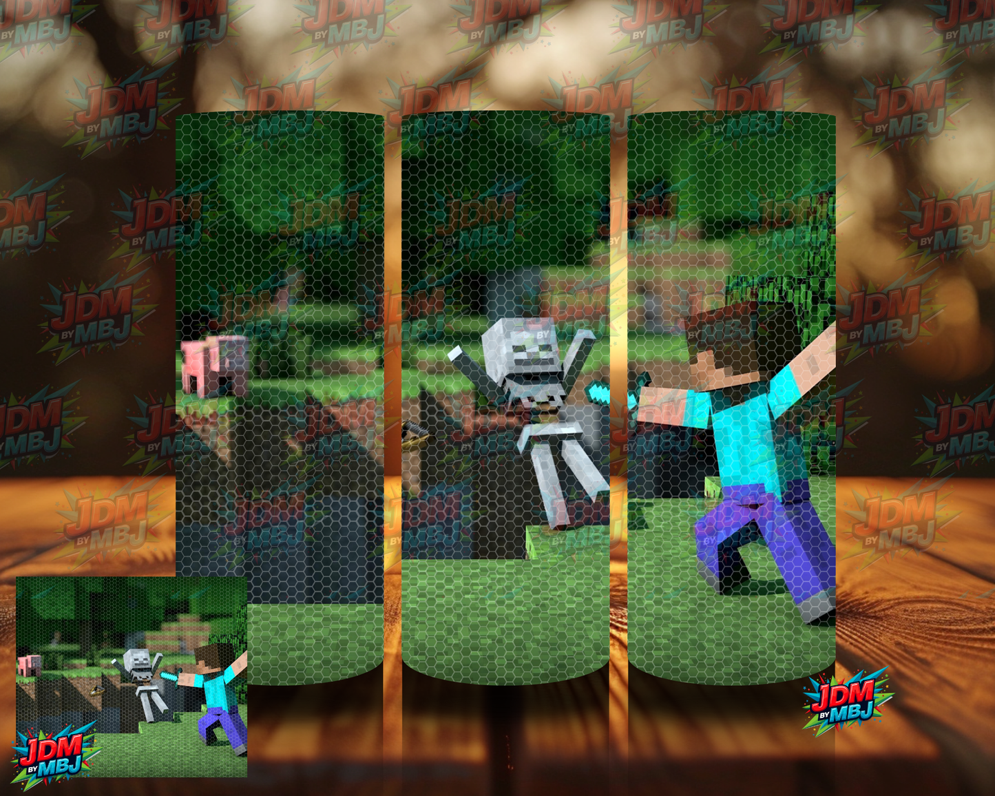 Rhinestone Minecraft 20oz Sublimation Prints