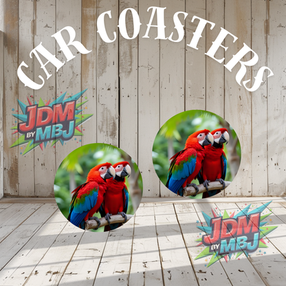 Juego de 2 posavasos para coche fabricados