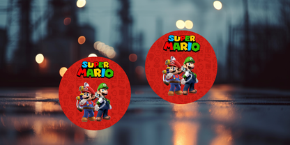 Impresiones de sublimación de posavasos de Super Mario (8 por página)