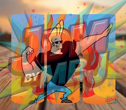Inspirado en las impresiones de sublimación de Johnny Bravo