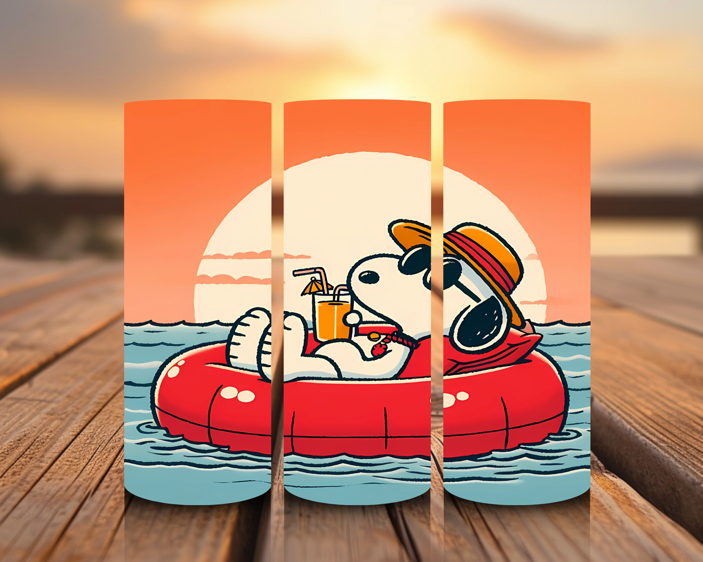 Inspirado en las impresiones de sublimación de Snoopy