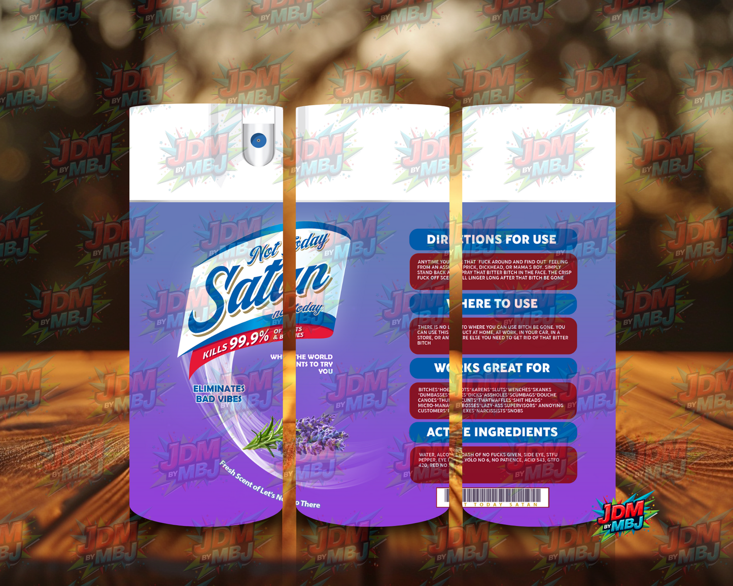 Inspired by Not Today Satan Sublimation Prints