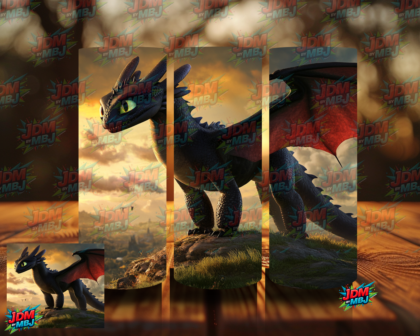 Inspired by Toothless Sublimation Prints